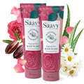 Saavy Naturals Moisturizing Body Wash for Sensitive Skin– Plant-Based & Pure with Coconut Oil, Shea Butter & Aloe Vera – Paraben-Free, Cruelty-Free – Bulgarian Rose – 8.5 fl oz, 2 pack