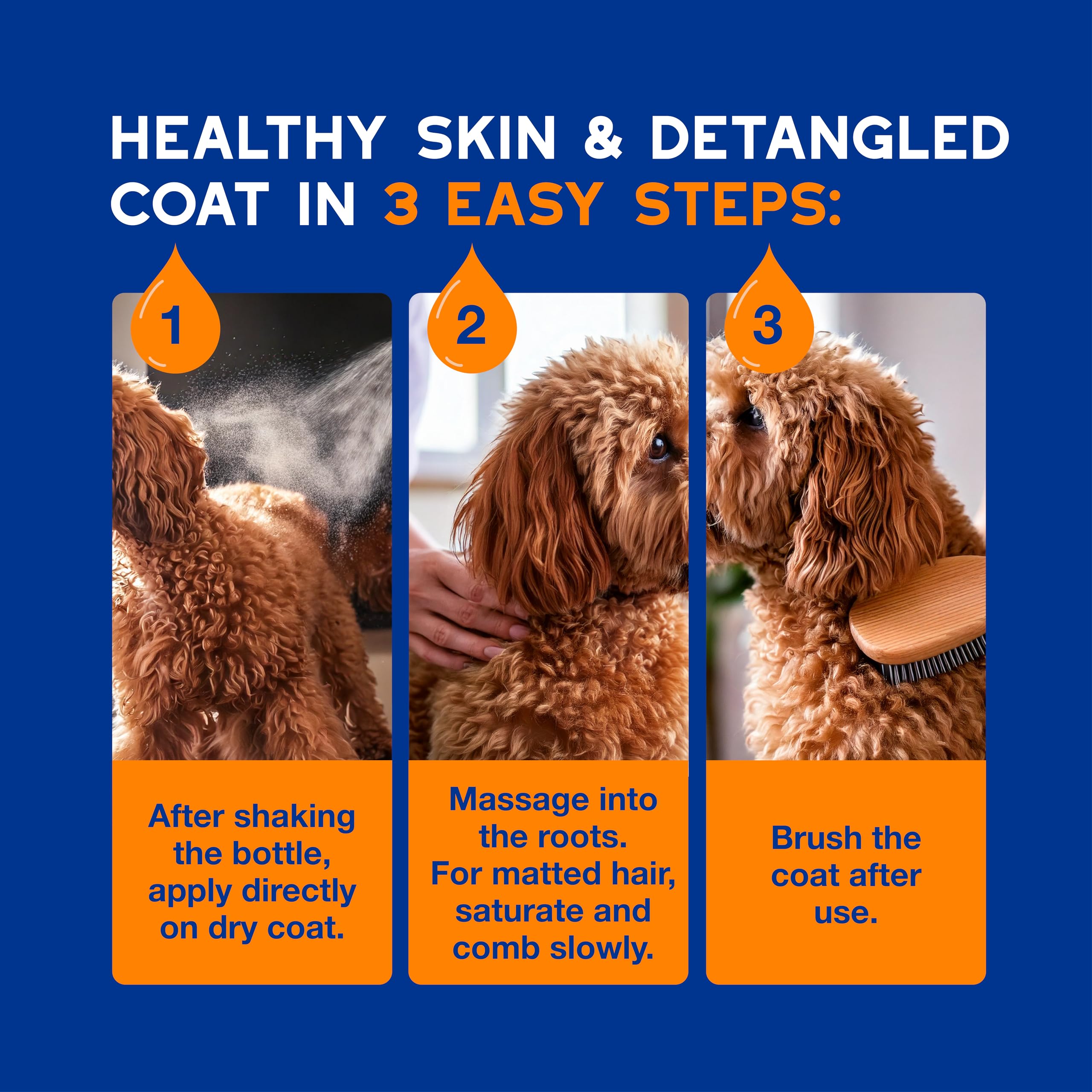 DOUXO SPA Dog Detangler Spray, 10 fl oz, Safely Detangles, Revives, and Nourishes the Coat, Skin-Friendly Formula