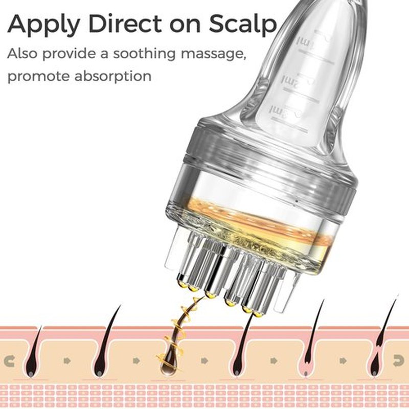 Minoxidil Applicator,2 PCS Direct to Scalp Quick Apply Root Comb Applicator Bottle for Hair Serum Applicator,Small Hair Applicator Brush Specially for Minoxidil Applicator Tool Scalp Applicator