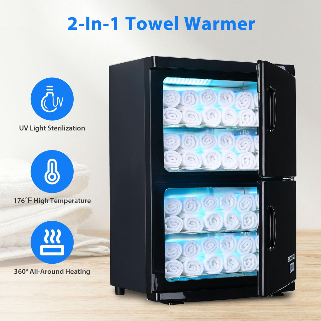 BYOOTIQUE Towel Warmer Cabinet for Facial, 46L Extra Large Capacity, 2in1