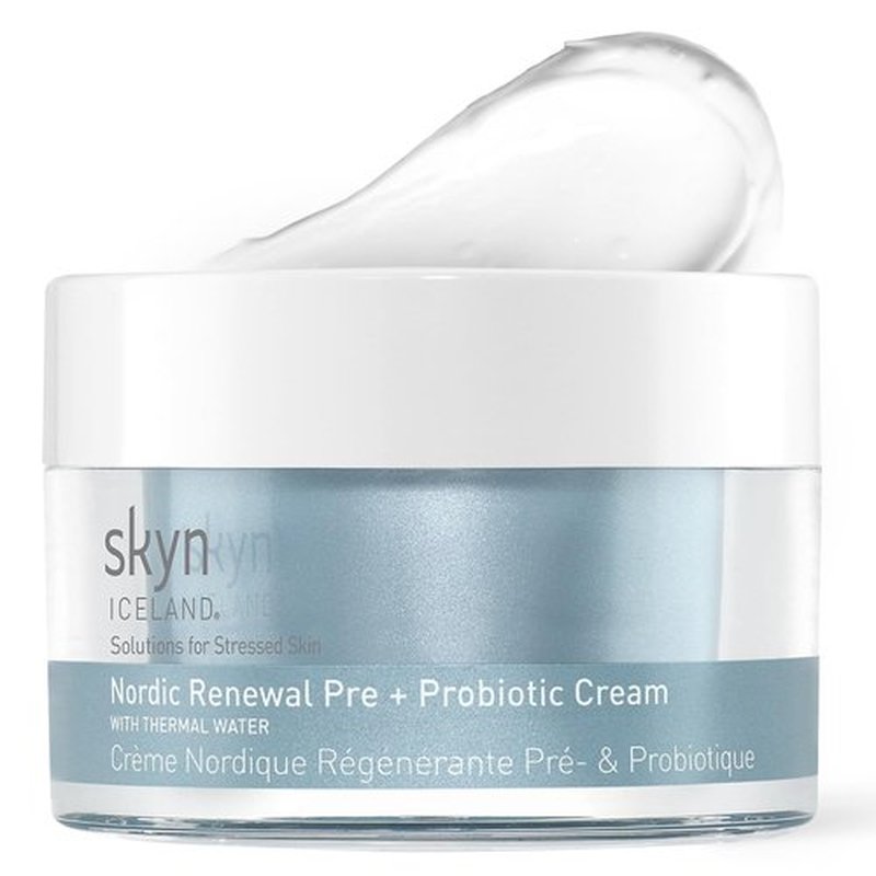 skyn ICELAND Nordic Renewal Pre and Probiotic Face Cream, Supports Skin Microbiome Barrier, Hydration and Radiance. Moisturizer for Dry, Sensitive Skin, 1.6 Fl Oz