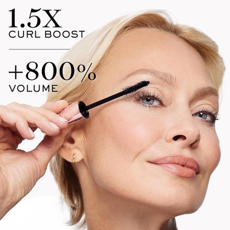 Lancôme Curl Goddess Mascara 01 Black - Volumizing & Curling Formula for Dramatic, Clump-Free Lashes