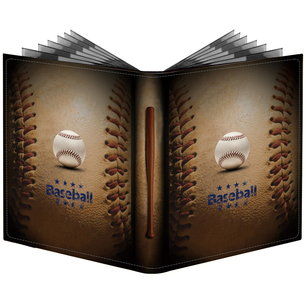 Trading Card Binder with Sleeves, Sports Card Binder Collectible Trading Card Albums with 50 Removable Sleeves, 400 Pocket