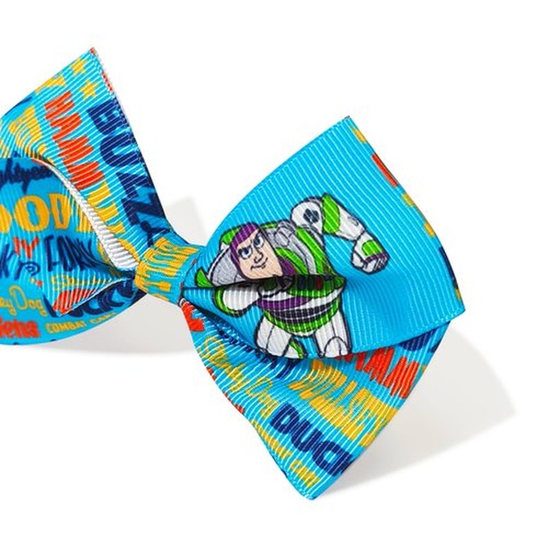 LUV HER Toy Story Alligator Hair Clips for Kids – 7-Pack Non-Slip 4-Inch Hair Bows – Girls Hair Accessories with Character Prints – Ages 3+ – Non-Toxic Material