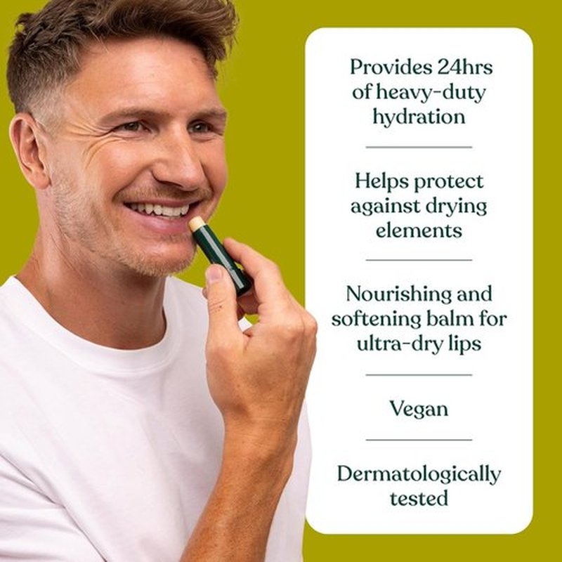 The Body Shop Hemp Lip Care - Heavy Duty Moisturizing Formula | 0.14 Oz, Green