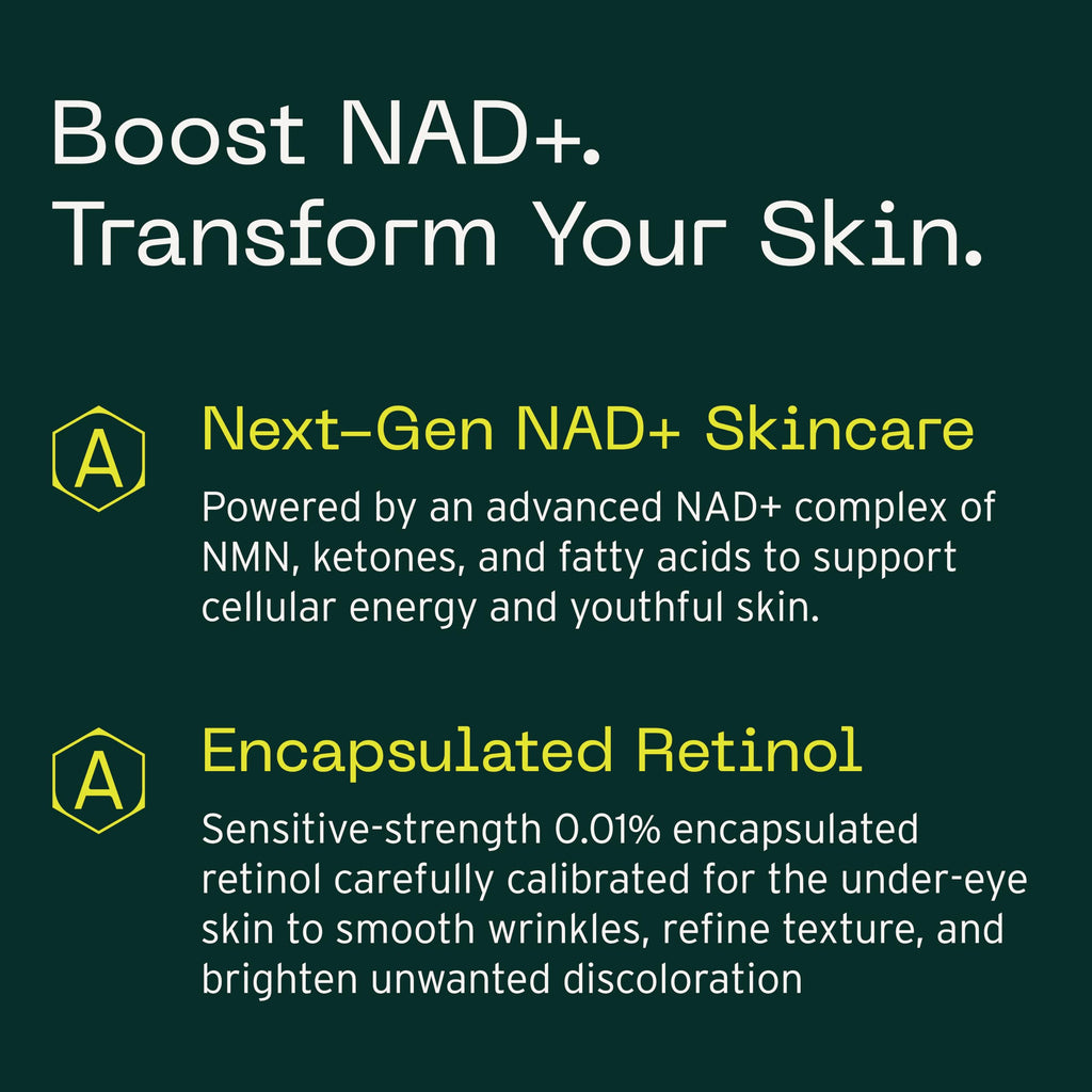 Aramore NAD+ Cell Energizing Skin Care Treatment with Proprietary NAD+ Precursor Complex, Clinically Proven to Target 12 Signs of Aging - 50ml