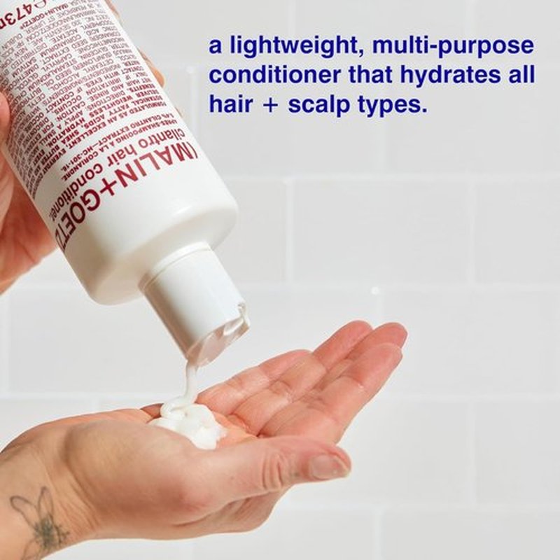 MALIN+GOETZ Cilantro Hair Conditioner - Hydrating & Detangling Formula with Cilantro Extract | Vegan & Cruelty-Free (8 oz/16 oz/Refill)