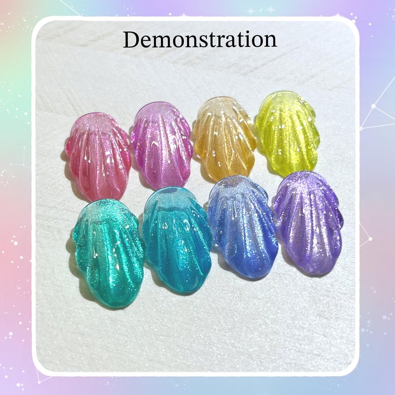 YJMyujimi Translucent jelly Gel T001-008 5g each 8colours DIY at home nail arts summer designs small case with 12 divisions black tube storage