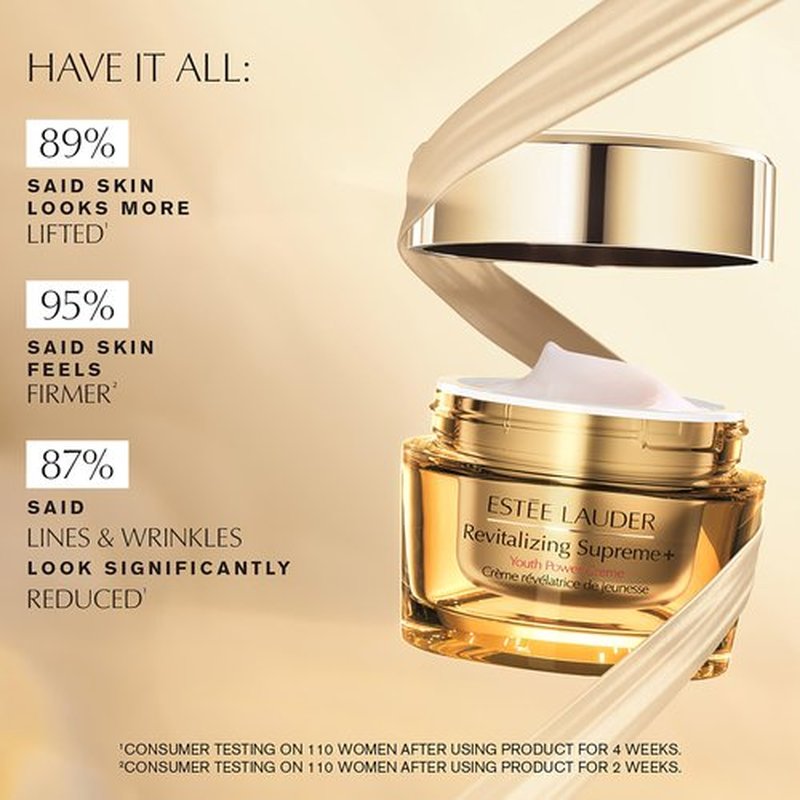 Estée Lauder Revitalizing Supreme+ Youth Power Cream | Face Moisturizer with Hyaluronic Acid & Peptides | Anti-Aging 1.7 Ounce Refill