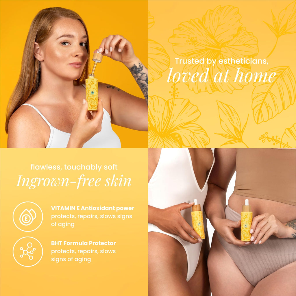 ili Oil 60ml – Ingrown Hair Treatment & Post-Wax Soothing Oil for Smooth Skin, Prevents Razor Bumps, Hydrates & Calms Irritation – Fast Absorbing, Lightweight Botanical Formula