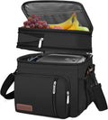 MIYCOO Insulated Lunch Bag - Large Leakproof Cooler for Work, Beach & Travel | Black, 15L