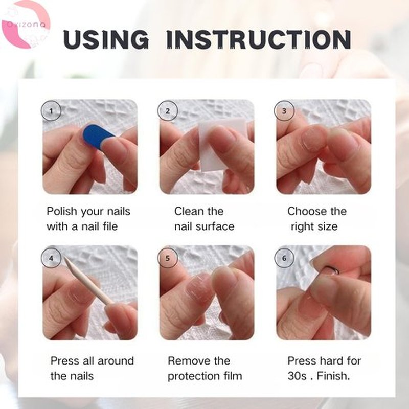 OXIZONA Nail Adhesive Tabs Strong Nail Glue Stickers for Press Ons Waterproof Breathable Jelly Double Sided Adhesive Tabs 20 Sheets(480pcs)