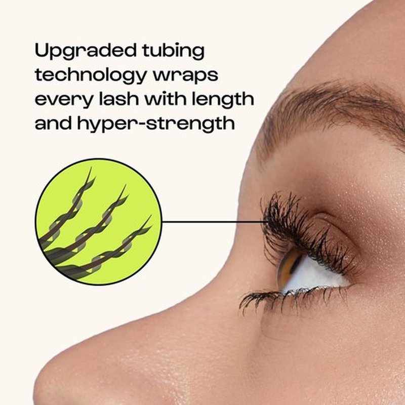 Alleyoop Tubing Mascara - Long-Lasting, Smudge-Proof Formula with Biotin & Peptides | Vegan, 4 mL Mini Size