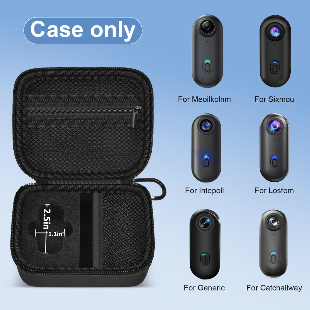 casmilee Hard Mini Body Camera Case for Thumb Action Cam, Box Only