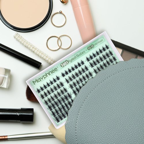 Fairy Lash Clusters Spiky Cluster Eyelash Extensions Anime Individual Lashes Natural Lash Extensions Wispy Cluster Lashes Clean Beauty 126Pcs Eyelash Clusters On-The-Go Lash Pack (10-16MM, C-Curly)