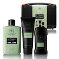 Yard House Mens Skincare Gift Set – Eucalyptus & Mint Body Wash, Lotion & Deodorant in Travel Case – Premium Grooming Kit for Men – Fathers Day Birthday Christmas Gift Idea