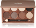 Sorme Cosmetics Accented Hues Eyeshadow Palette - Warm 0.64oz | 8 Blendable Metallic, Shimmer & Matte Shades | Dual-Ended Brush Included