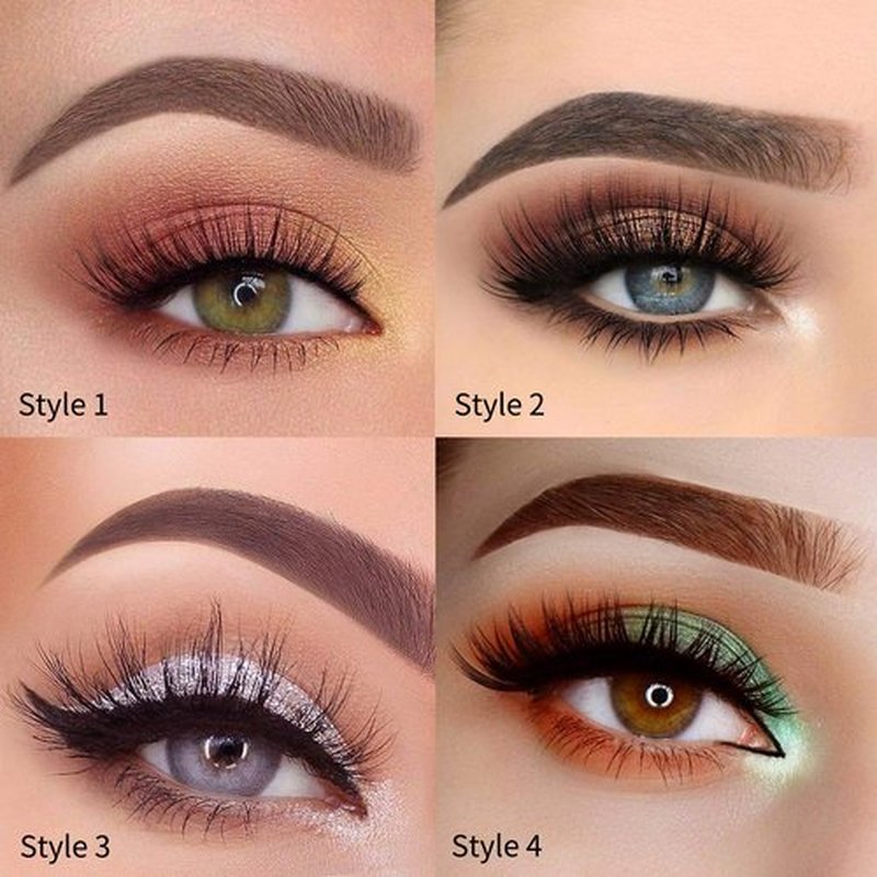 DYSILK Lashes Wispy Mink Eyelashes - Mink Lashes Fluffy 20 Pairs Lashes 6D 4 Styles Mixed Faux False Eyelashes Fake Eyelashes Natural Look Strip Lashes| 13mm-20mm