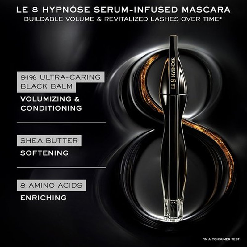 Lancôme Le 8 Hypnôse Mascara | Serum-Infused for Voluminous, Plush Lashes - Long-Lasting & Nourishing Formula