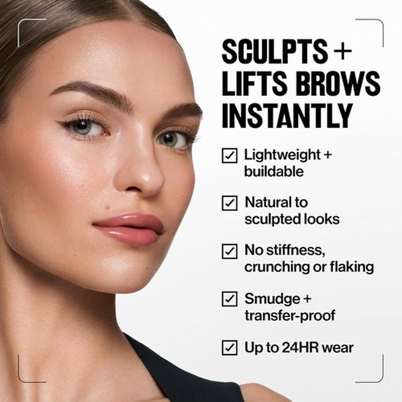 Revlon PhotoReady Brow Gel - Tinted Eyebrow Lamination with Spoolie Brush, 801 Clear, 0.23 fl oz