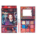 Descendants: The Rise of Red - 8 Well Eyeshadow Shimmer Palette with Mirror and brush, Shimmery and Opaque Colors, Pigmented Blendable for Girls Ages 8+, Perfect for Birthday, Parties by Townley Girl