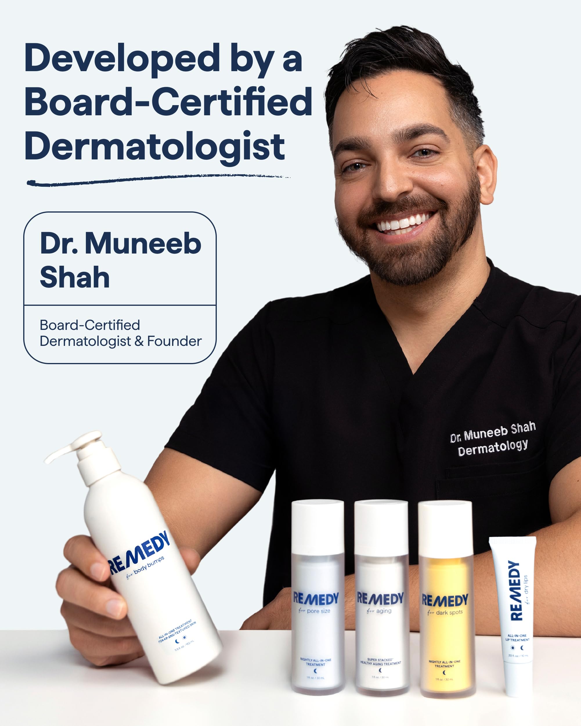 Remedy Gel-to-Foam Cleanser | Gentle Exfoliating Face Wash | Salicylic Acid, Ceramides and Green Tea | Fragrance Free | Eczema Seal Certified | Acne Prone Skin | By Dermatologist Dr Shah | 5 fl. Oz