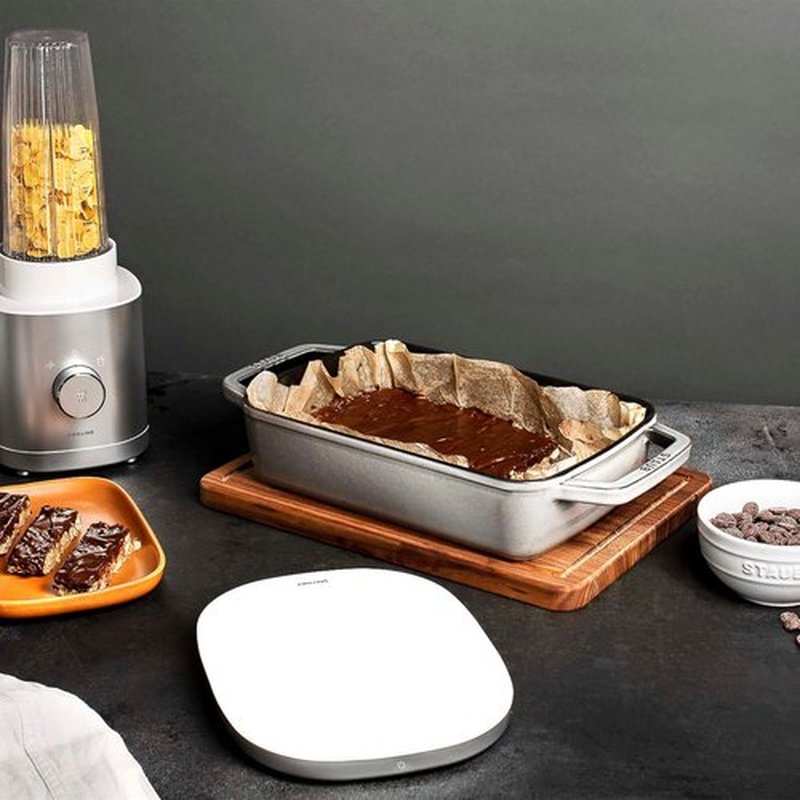 Staub Cast Iron Roasting Pan - 12-Inch x 8-Inch, Graphite Grey, Made in France