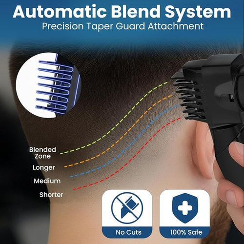 247 Groomed Self Haircut Trimmer - Auto Blending Hair Clippers with Adjustable Fade Guide (1-20mm)