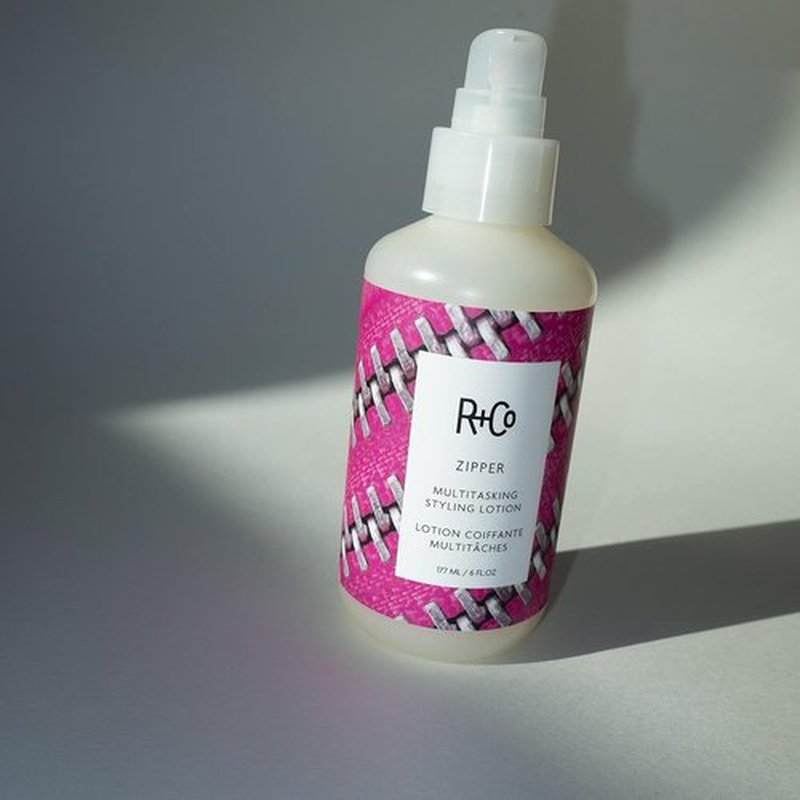 R+Co Zipper Multitasking Styling Lotion - Frizz Control, Shine & Flexible Hold for All Hair Types - Vegan & Cruelty-Free