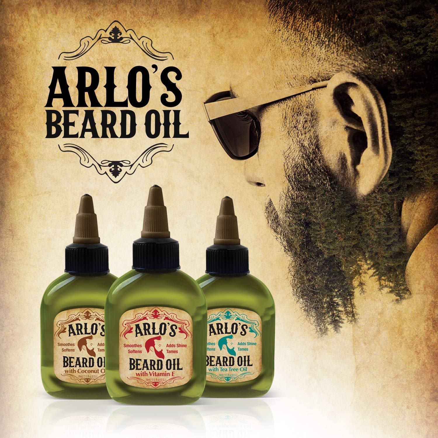 Arlo's Beard Oil - Smooth and Shiny 2.5 ounce