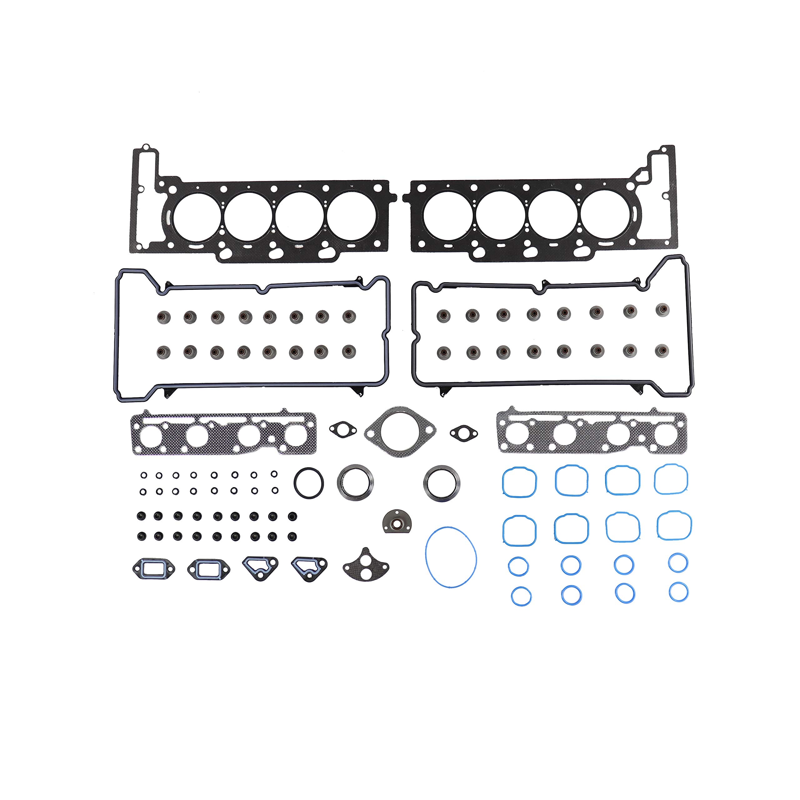 DNJ HGB31641 Engine Cylinder Head Gasket Set with Head Bolt Kit, Complete Repair Set for 2004-2011 Buick, Cadillac, Pontiac Bonneville, DeVille, DTS 4.6L V8 32V DOHC 281cid
