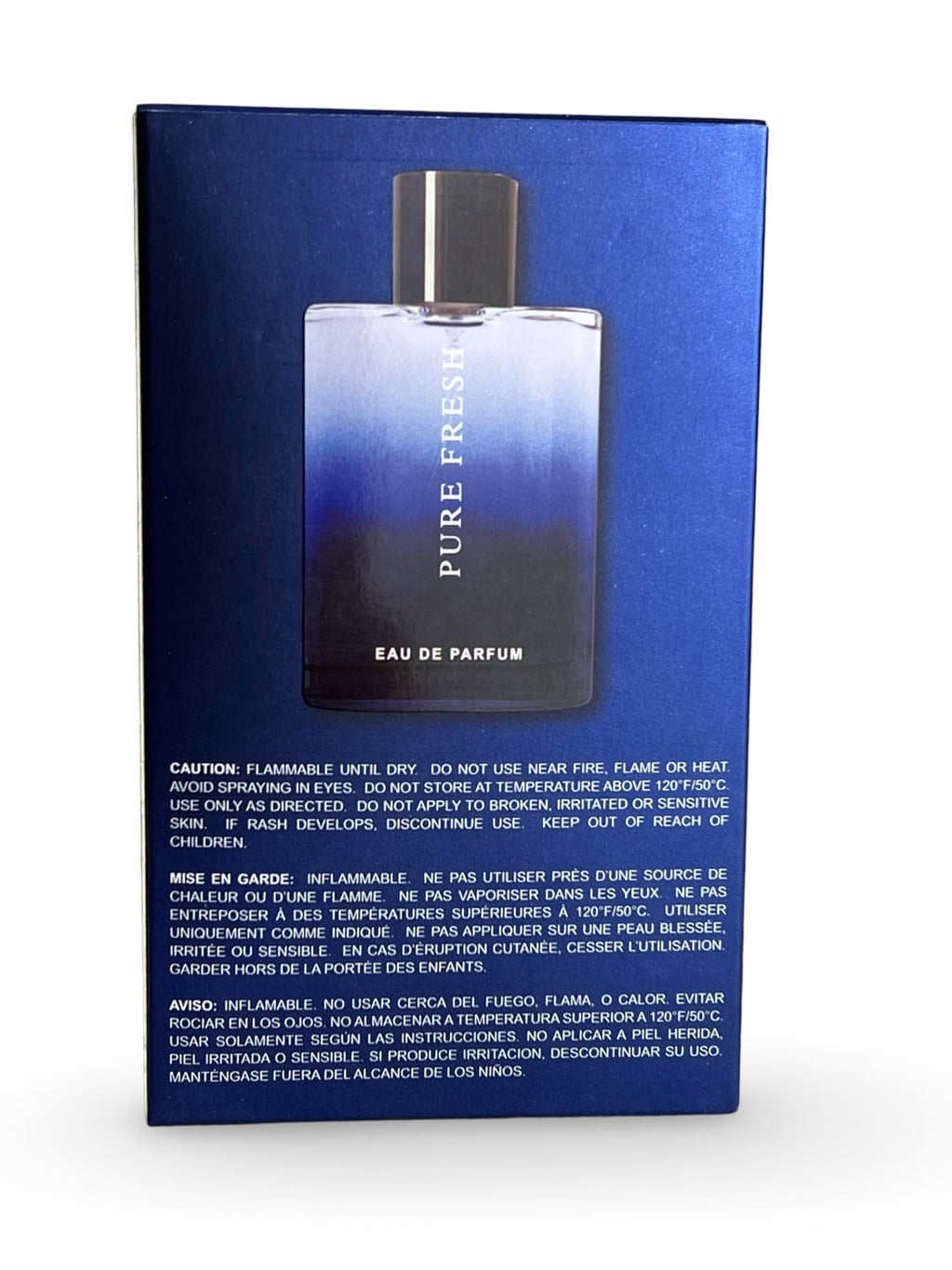 PURE FRESH Eau de Parfum for Men, 3.4 Fl Oz, Warm, Woody, Floral Scent