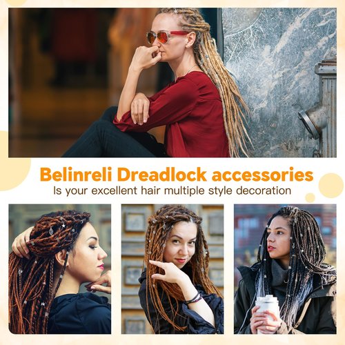 Hair Jewelry for Women Braids, 275 Pcs Braid Jewelry Accessories Metal Gold Loc Clips for Hair Dreadlocks Hairs Rings for Braids Cuffs Clips Hairs Dreadlock Decorations for Women Unisex