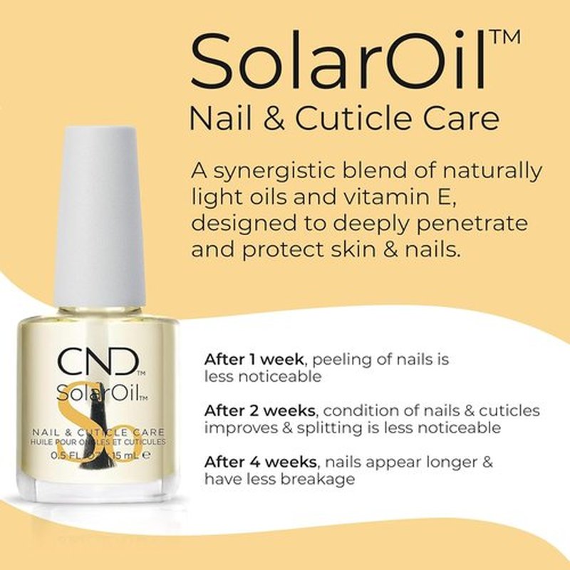 CND Cuticle Couple - SolarOil & Cuticle Eraser | Natural Blend Oils for Moisturizing & Gentle Exfoliation, 0.5 fl oz