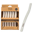 TADA Natural - 12PCS Straight Razors for Men and Women for Eyebrow Straight Edge, Beard, Disposable Razors (White)
