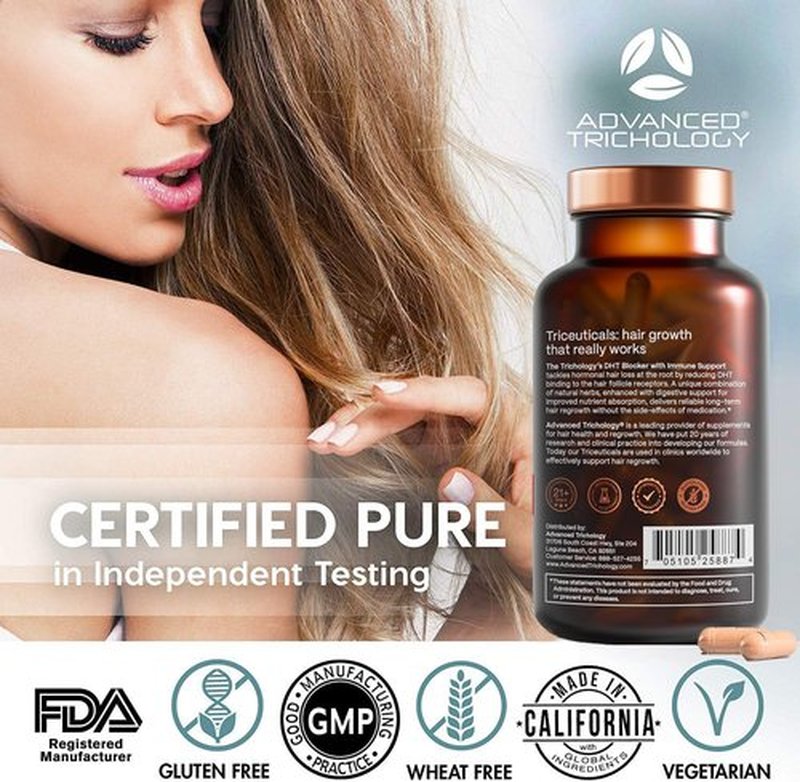 Regine Switzerland DHT Blocker - Hair Growth Supplement for Thinning Hair | Approved by American Hair Loss Association