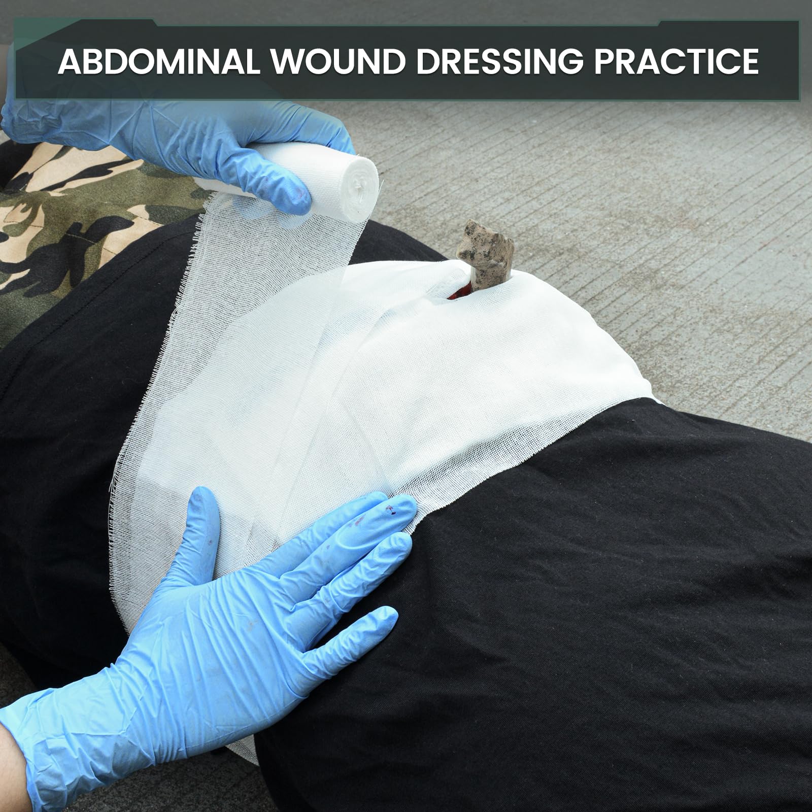MedEduQuest Wearable Belly Wound Training Kit
