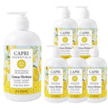 CAPRI ESSENTIALS Hand Soap Liquid, Natural Household Cleaning Supplies, Gentle Plant Based Aromatic Hand Wash, Blend of Essential Oils, Removes Dirt & Grime, Lemon Verbena Scent, 16 FL Oz (6 Pack)
