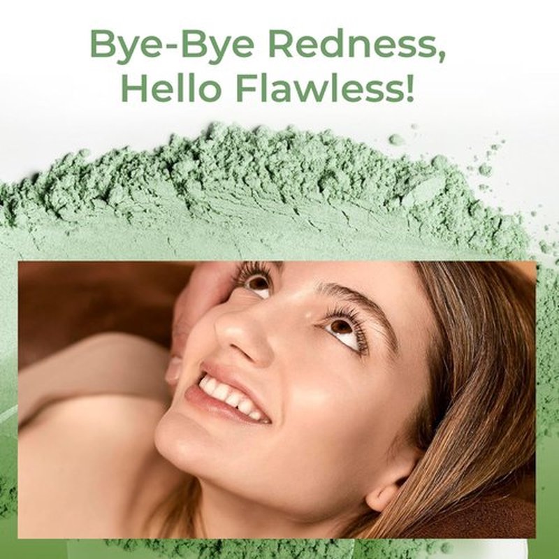 Green Corrector | Mineral Makeup Powder for Redness, Acne & Rosacea – Full Coverage Concealer, SPF 20