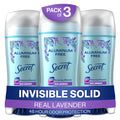 Secret Antiperspirant and Deodorant for Women, Aluminum Free Invisible Solid, Daylily Scent, 2.4 Oz (Pack of 12)