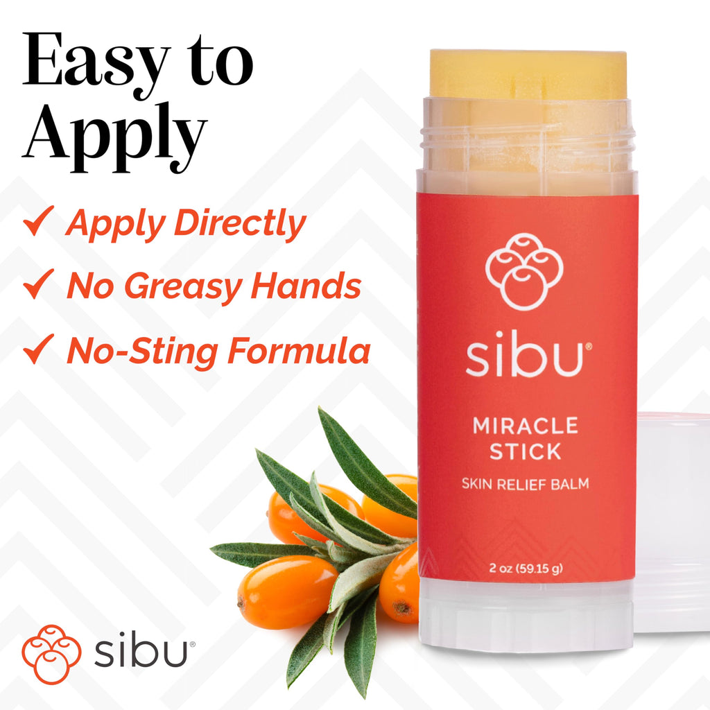 sibu Miracle Stick, Made with Premium Himalayan Sea Buckthorn (1-Year Supply) – Great for Dry Skin, Bug Bites, Sunburn, Windburn, and Chafing