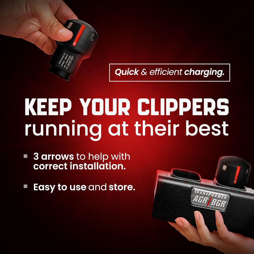 Artisan Power Double Charger and Two Replacement Batteries | Best for Andis PowerGroom AGR+ and BGR+ Series Clippers | NiMH Rechargeable Battery Pack | 2100 mAh - 27% Higher Than the OEM Batteries