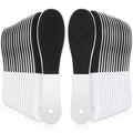 Lothee 30 Pack Foot File Foot Callus Remover Double Sided Professional Sandpaper Pedicure Tool Feet Scrubber Sander Feet Rasp for Dead Skin Cracked Heel Women Manicure Beauty Spa, 100/180 Grit, White