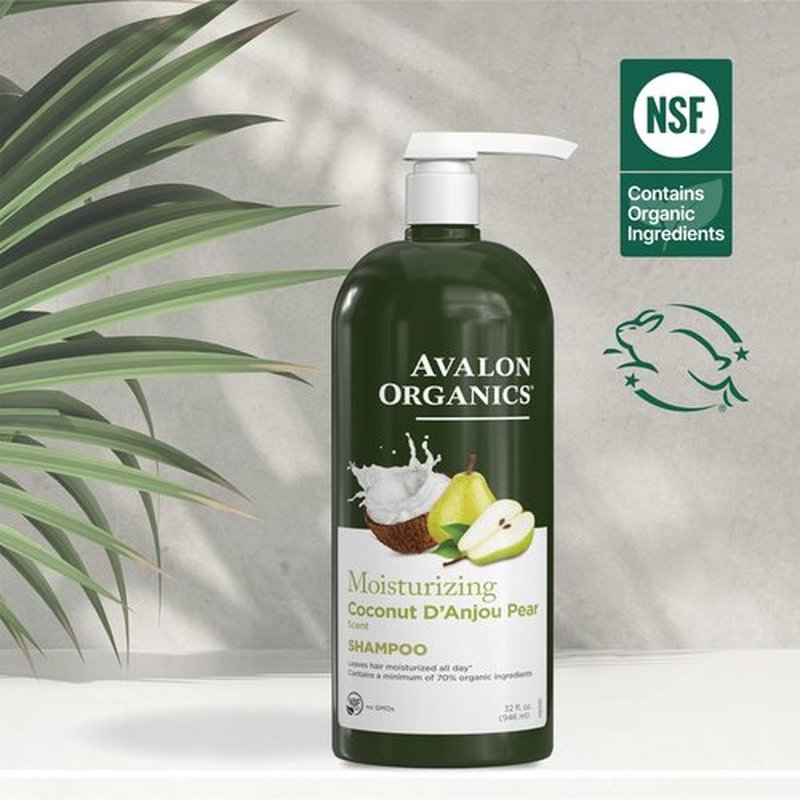 Avalon Organics All Natural Coconut Pear Shampoo, 32 Fl Oz