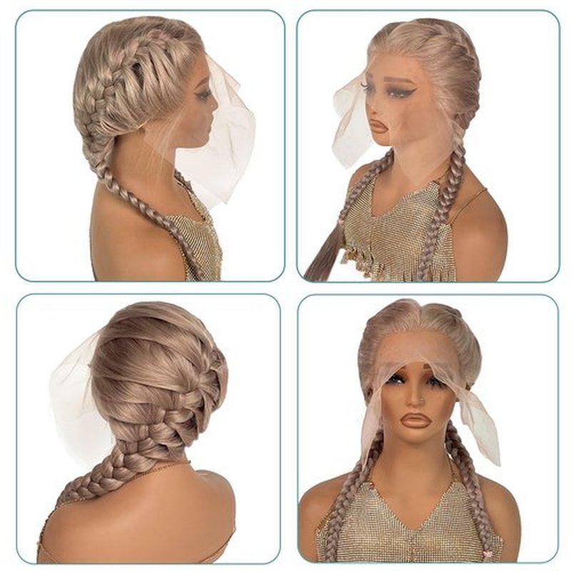 Munx Ash Blonde Wig Human Hair, 13X6 HD Transparent Glueless Wigs Lace Frontal for Black Women Pre Plucked Silky Straight Lace Front Wig Human Hair 180% Density 20Inch