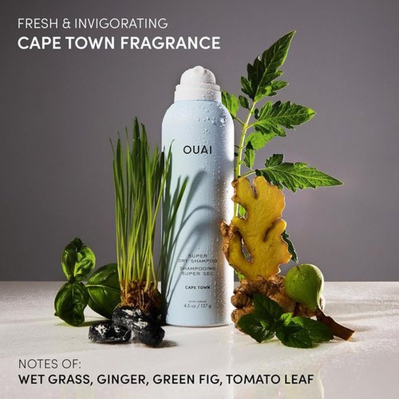 OUAI Super Travel Size Dry Shampoo - Volumizing Formula Absorbs Oil & Dirt - Zero Residue, Cape Town (2 oz)