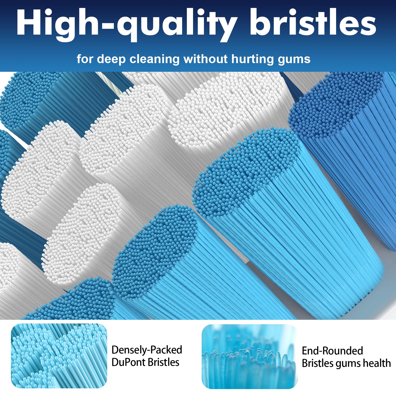 Electric Toothbrush Replacement Heads for Philips Sonicare, Ofashu Brush Head Compatible with Phillips Optimal Gum Care Extra Soft Heads G2 C1 C2 4100 5100, White, 4 Packs for Sentive Gum