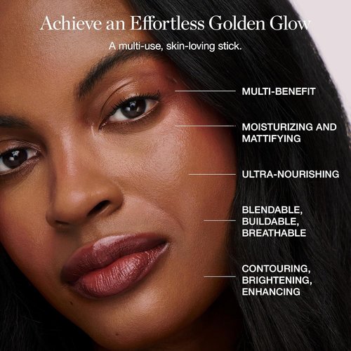 Ogee Sculpted Face Stick - Organic Bronzer & Highlighter in Amber | Multi-Use Sun-Kissed Makeup