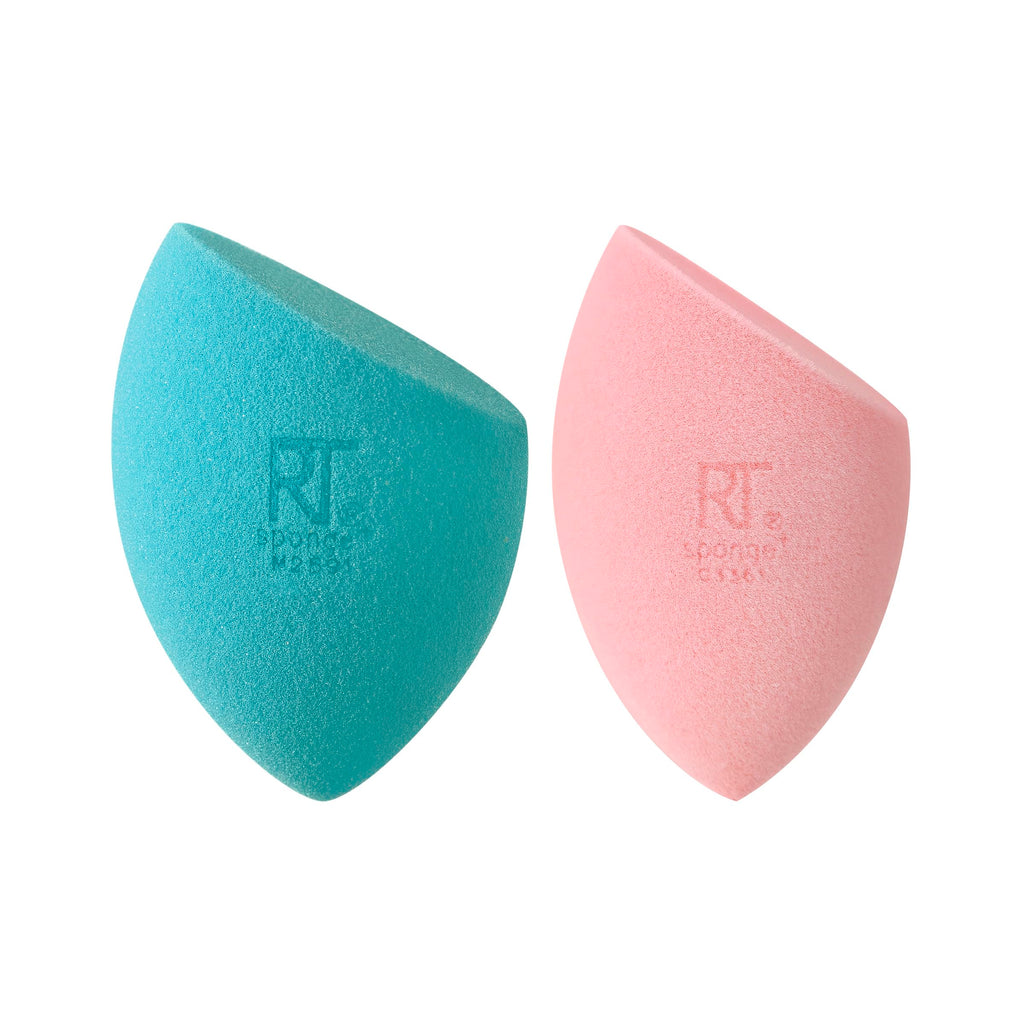 Real Techniques Miracle Mattifying Makeup Sponge Duo, Matte Finish, Cloud Skin, Full Coverage Foundation & Powder Makeup Blending Sponges for Oily Skin, Cruelty & Latex-Free Foam, 2 Count