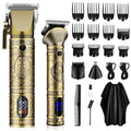 GSKY Hair Clippers for Men Professional, Cordless Clippers for Hair Cutting, Mens Hair Clippers and Trimmer Kit for Barber with LED Display